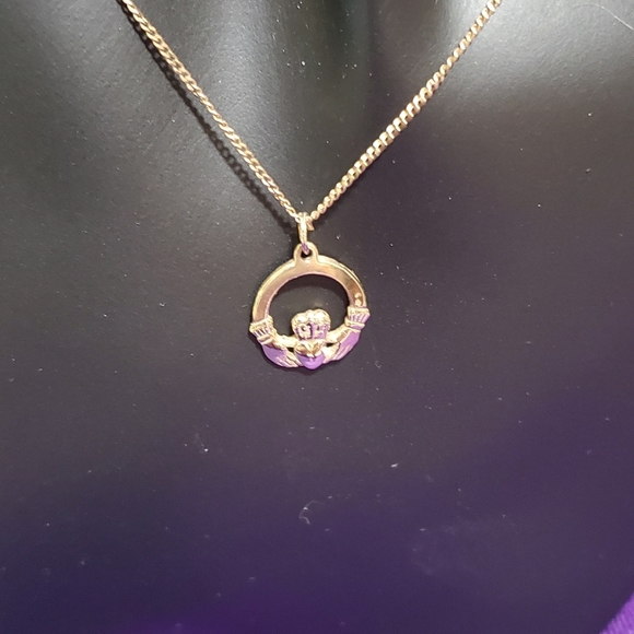 10k gold pendant & necklace - Picture 1 of 7